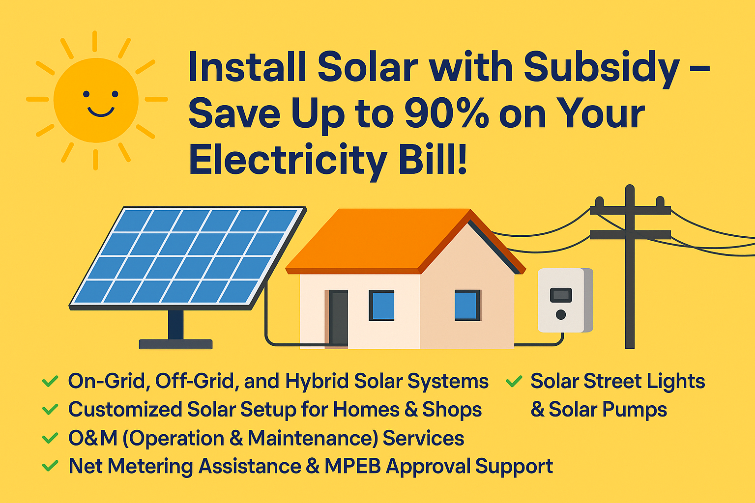 Install Solar with Subsidy – Save Up to 90% on Your Electricity Bill!